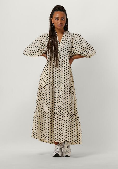 Beige CO'COUTURE Maxi jurk DAVI DOT FLOOR DRESS - large