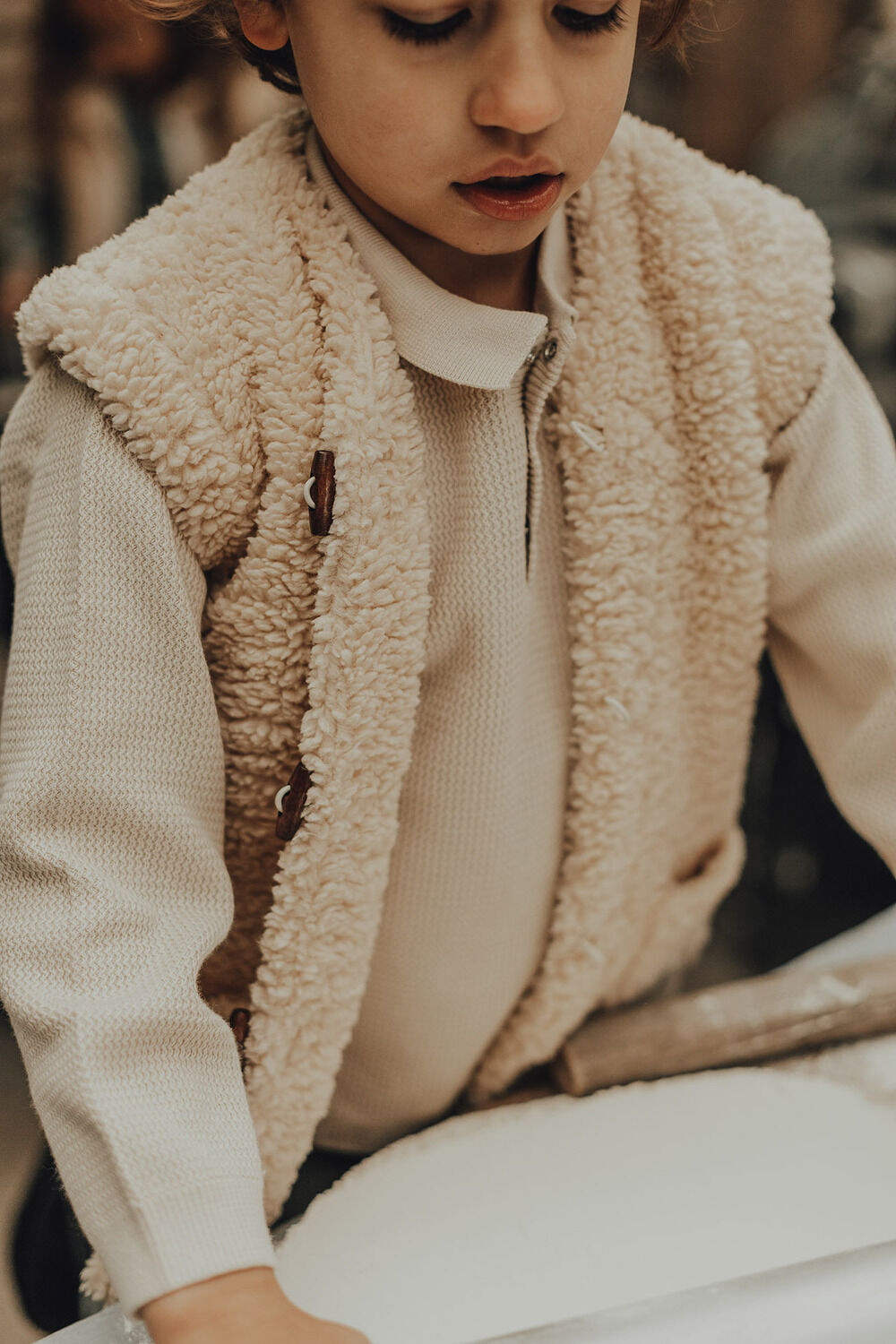 Camel BAJE STUDIO Gilet THOMPSON - large