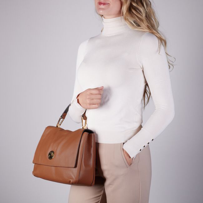 Cognac COCCINELLE Handtas LIYA MEDIUM Cognac COCCINELLE Handtas LIYA MEDIUM - large