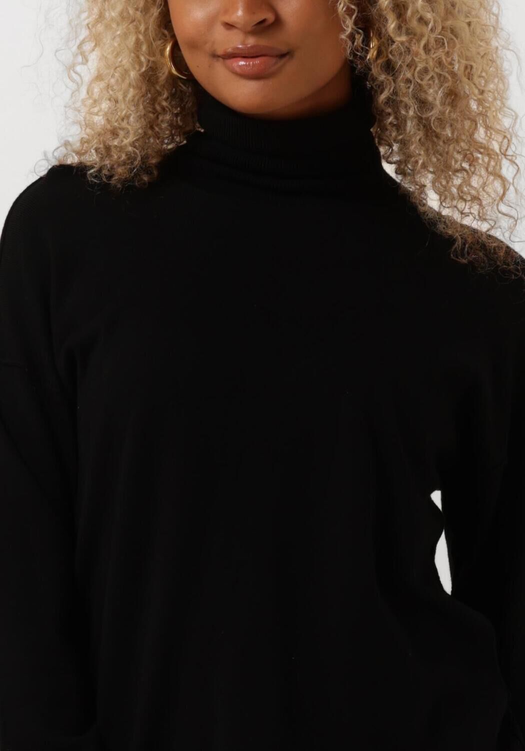 MY ESSENTIAL WARDROBE Dames Truien & Vesten Emmamw Knit Rollneck Pullover Zwart