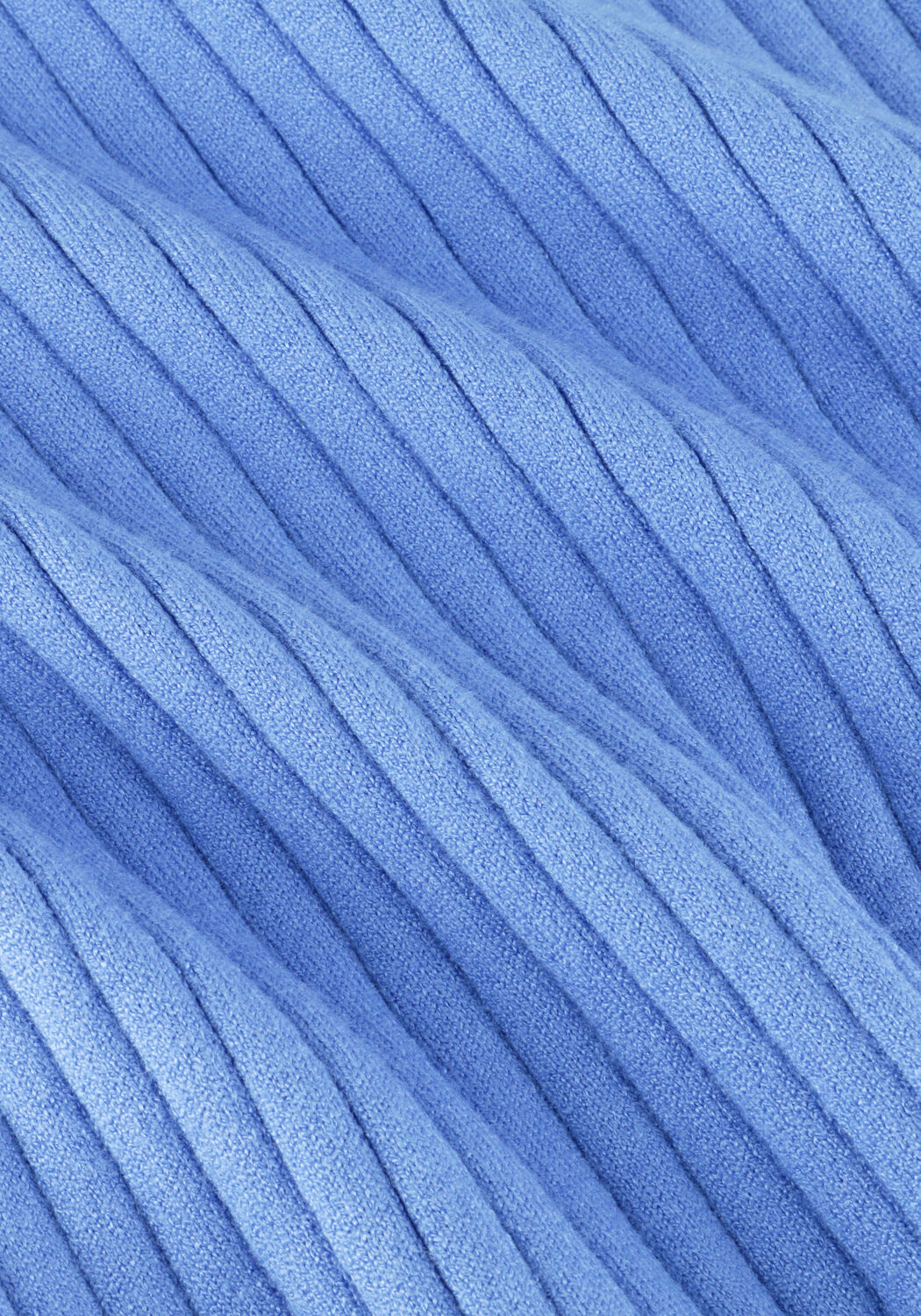 Lichtblauwe OBJECT T-shirt OBJNOELLE S/S KNIT T-SHIRT - large