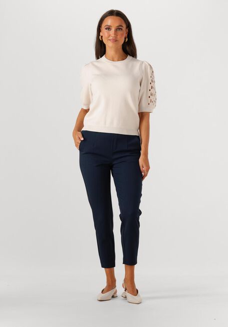 Donkerblauwe OBJECT Pantalon OBJLISA SLIM PANT - large