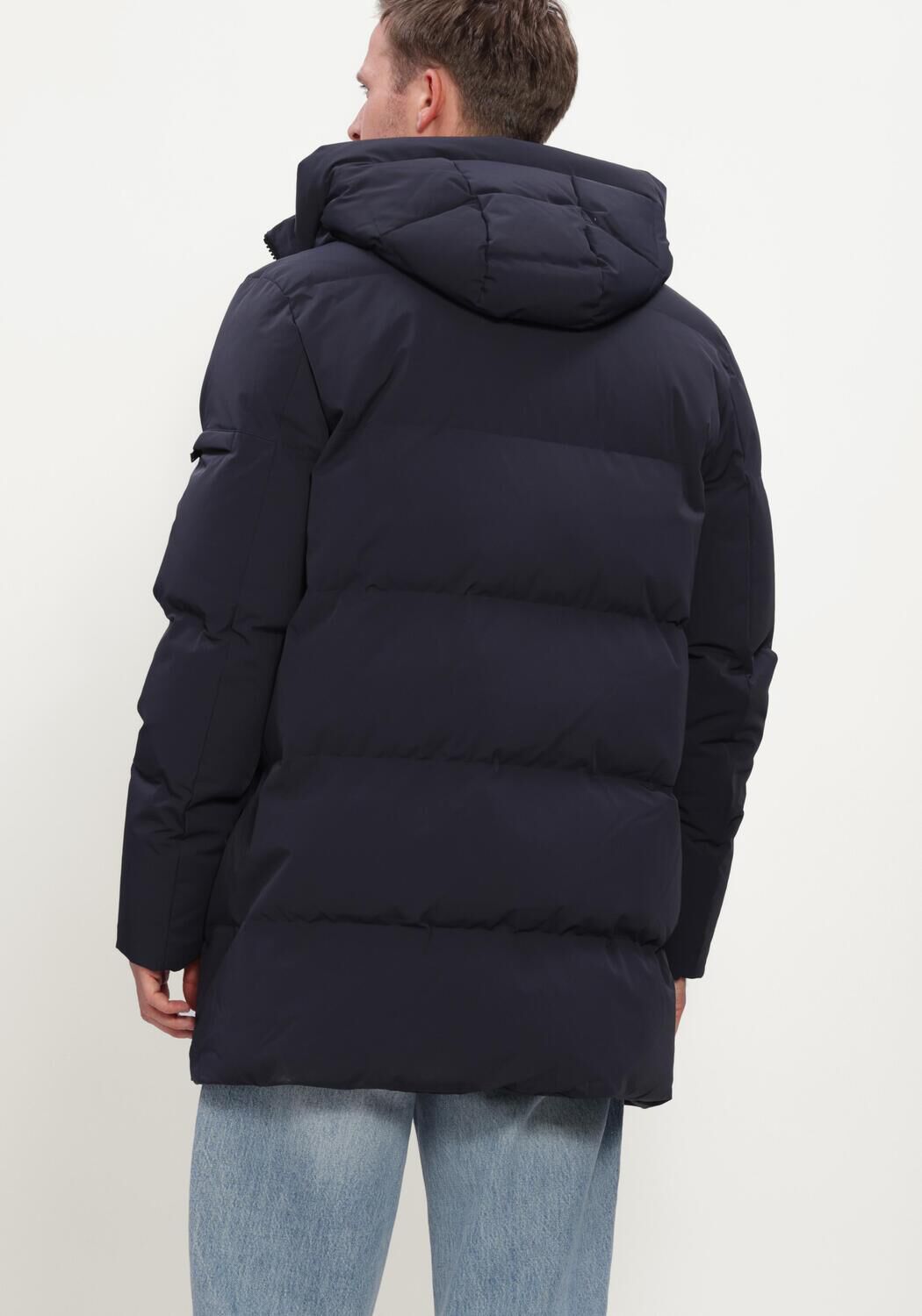 Donkerblauwe GENTI Gewatteerde jas CHRIS - large