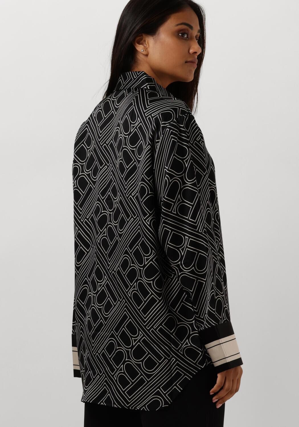 BRUUNS BAZAAR Dames Blouses Floret Aude Shirt Zwart