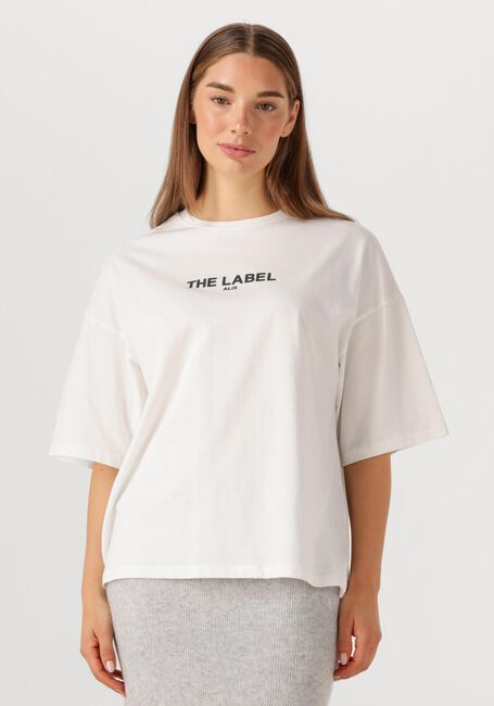 Witte ALIX THE LABEL T-shirt LADIES KNITTED BASIC THE LABEL T-SHIRT - large