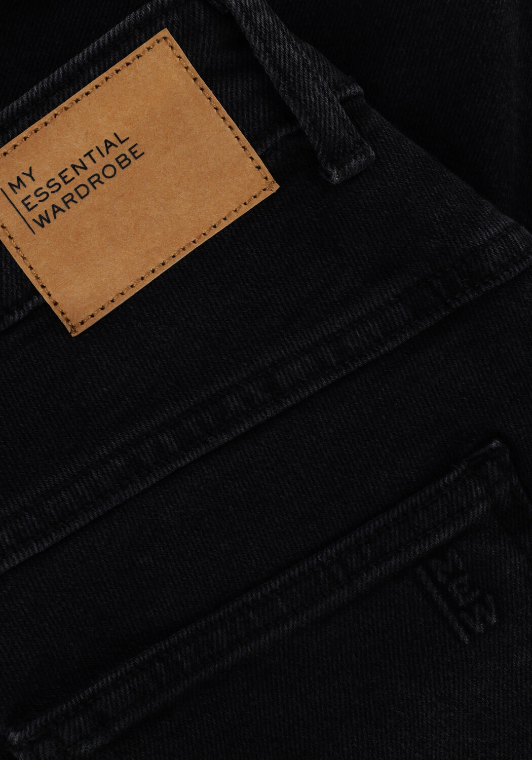 Donkergrijze MY ESSENTIAL WARDROBE Straight leg jeans ELLY 104 HIGH STRAIGHT Y - large