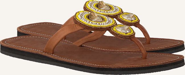 Cognac OMODA KUBUNI Teenslippers SLIPPER FLOWER Cognac OMODA KUBUNI Teenslippers SLIPPER FLOWER - large