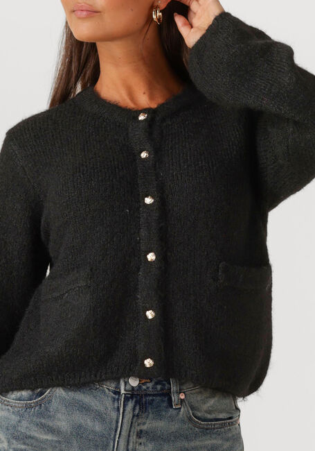 Zwarte OBJECT Vest OBJSAGGIA RE L/S KNIT CARDIGAN - large