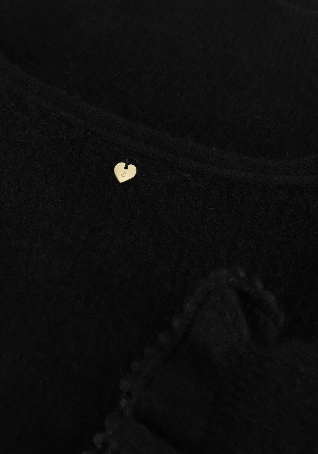 Zwarte FABIENNE CHAPOT Trui SALLY FRILL PULLOVER - large