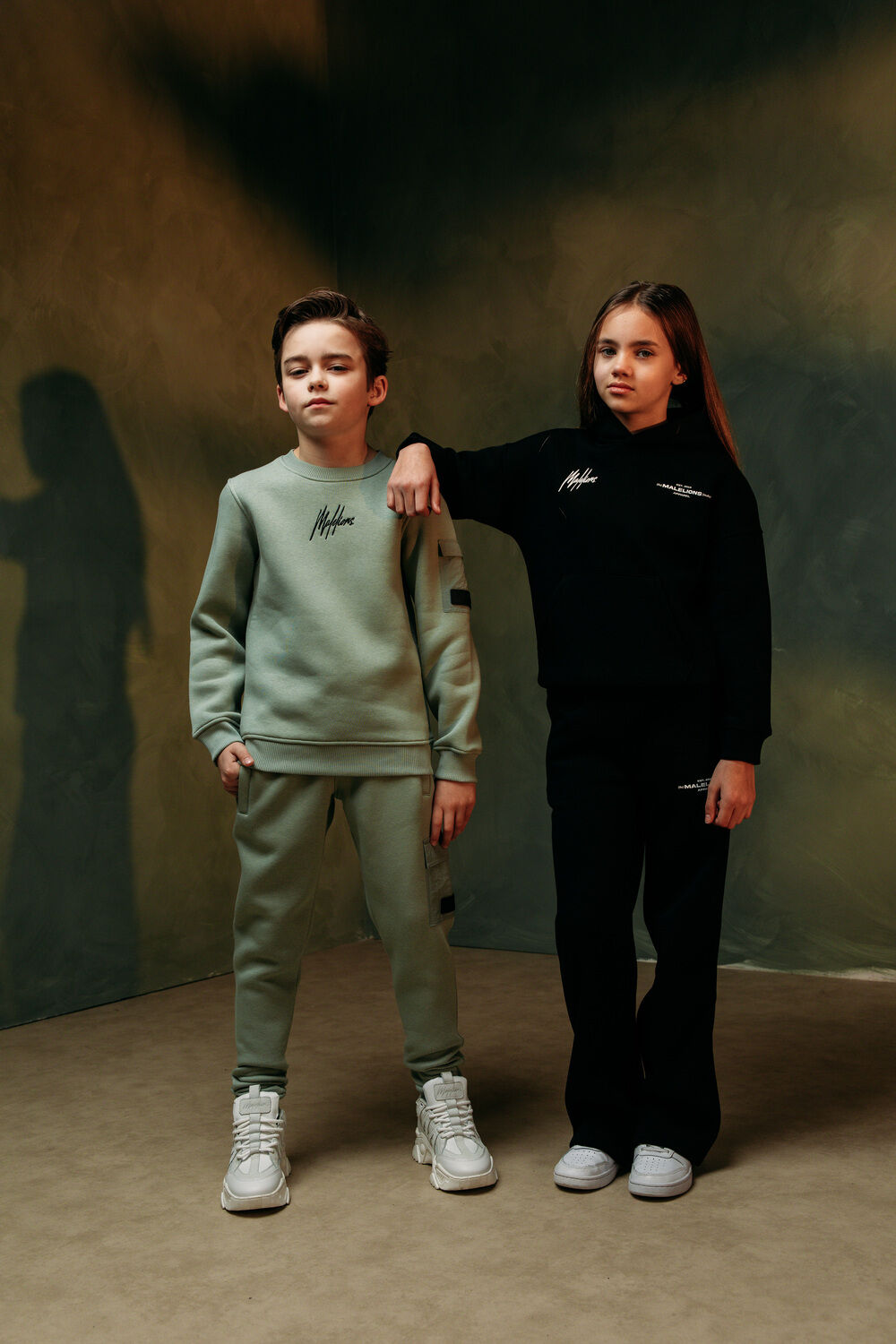 MALELIONS Jongens Broeken Pocket Sweatpants Groen