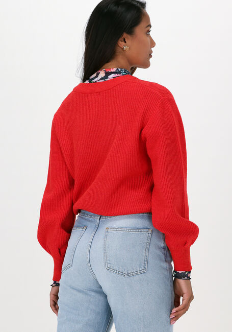 Rode OBJECT Trui MALENA L/S KNIT PULLOVER - large
