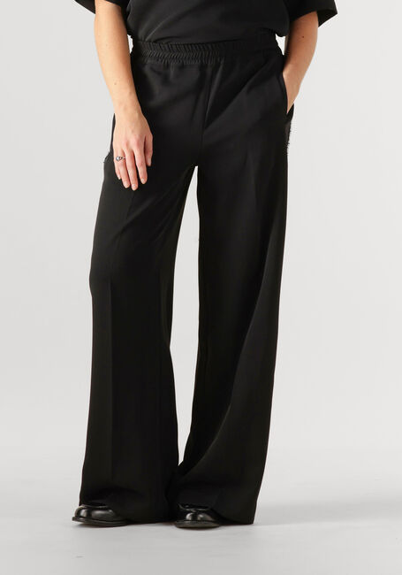 Zwarte CATWALK JUNKIE Wijde broek JOGGER TROUSERS WITH STRASS DETAIL - large