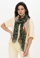Groene SUMMUM Sjaal TIGER SCARF PATCHWORK - medium