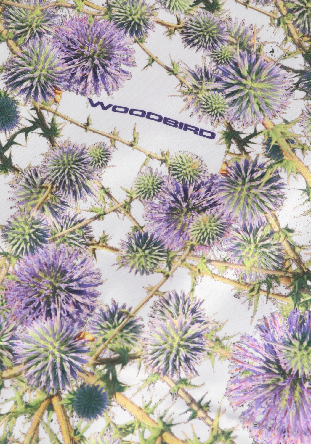 Lichtgrijze WOODBIRD T-shirt STAIN BACK TEE - large