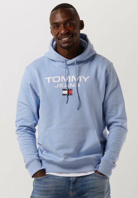 Lichtblauwe TOMMY JEANS Trui TJM REG ENTRY HOODIE - large