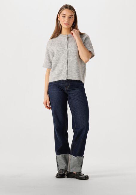 Grijze SELECTED FEMME Vest SLFLULU 2/4 KNIT CARDIGAN - large
