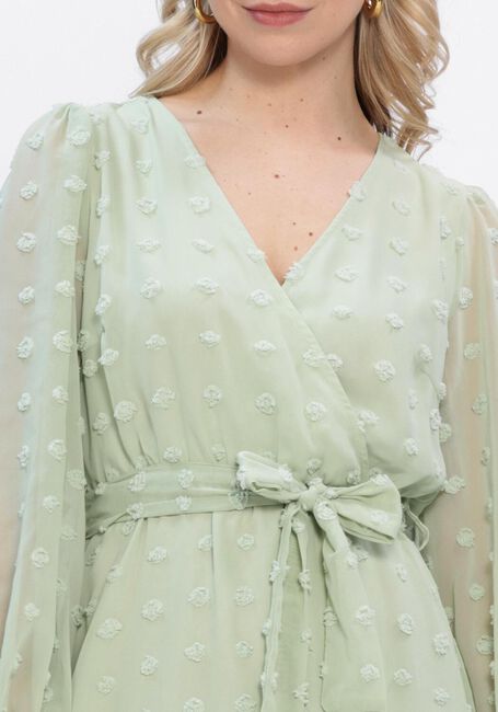 Mint Y.A.S. Jurken YASDOTTIE LS WRAP DRESS - large