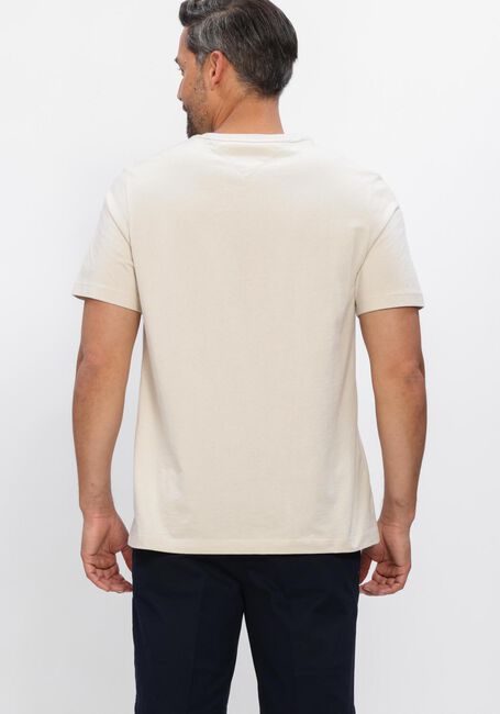 Ecru TOMMY HILFIGER T-shirt ESS SEASONAL REG FIT SOLID TEE - large