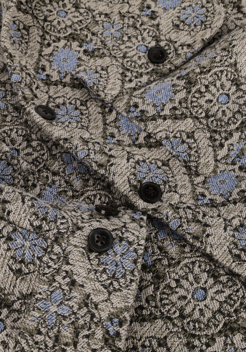 Blauwe ANERKJENDT Overhemden AKOSCAR JAQUARD OVER SHIRT - large