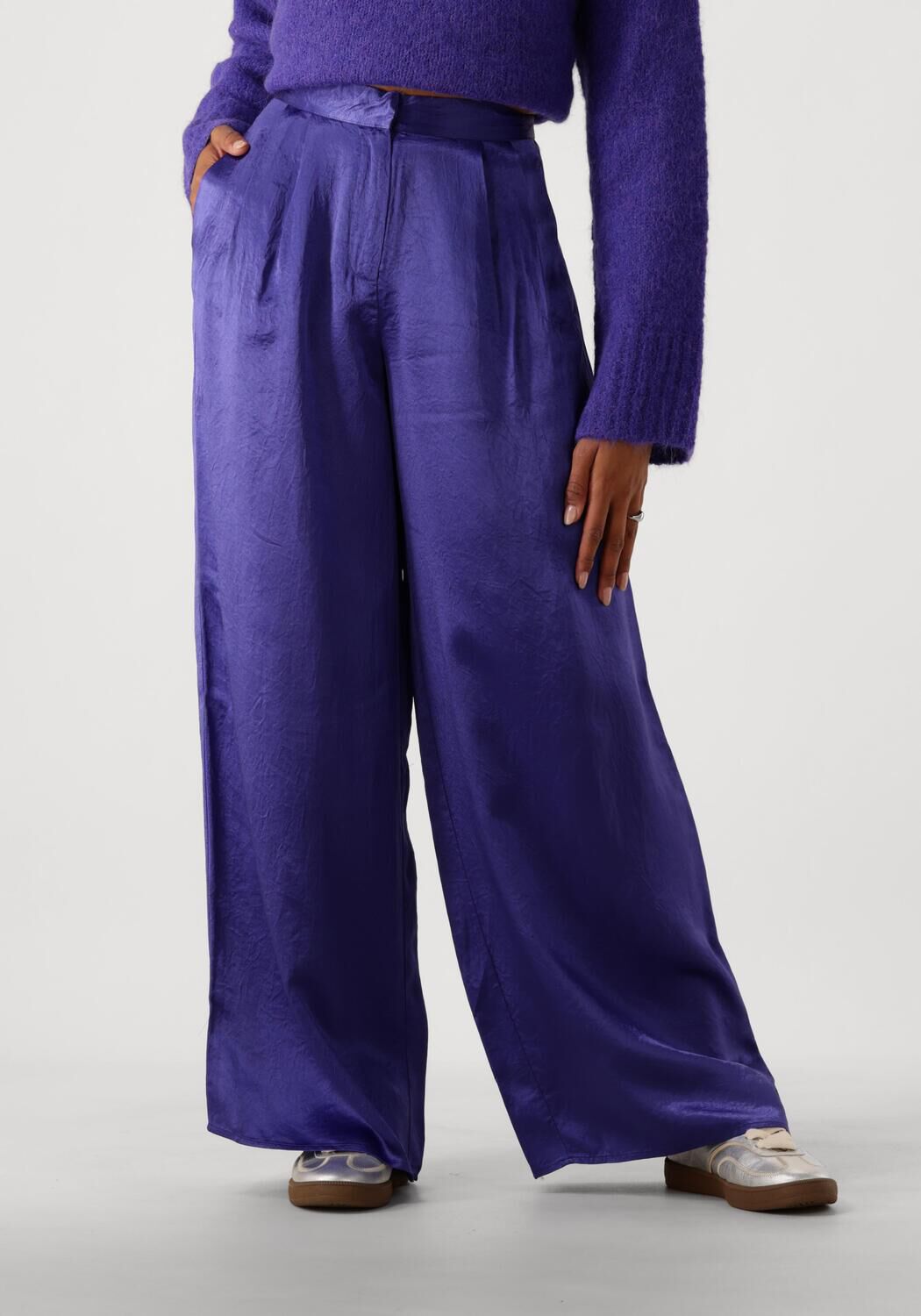 SELECTED FEMME Dames Broeken Slfselene Hw Wide Pant Paars