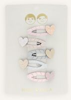 Roze Mimi & Lula Haaraccessoires TEENY HEART MINI CLIC CLACS - medium