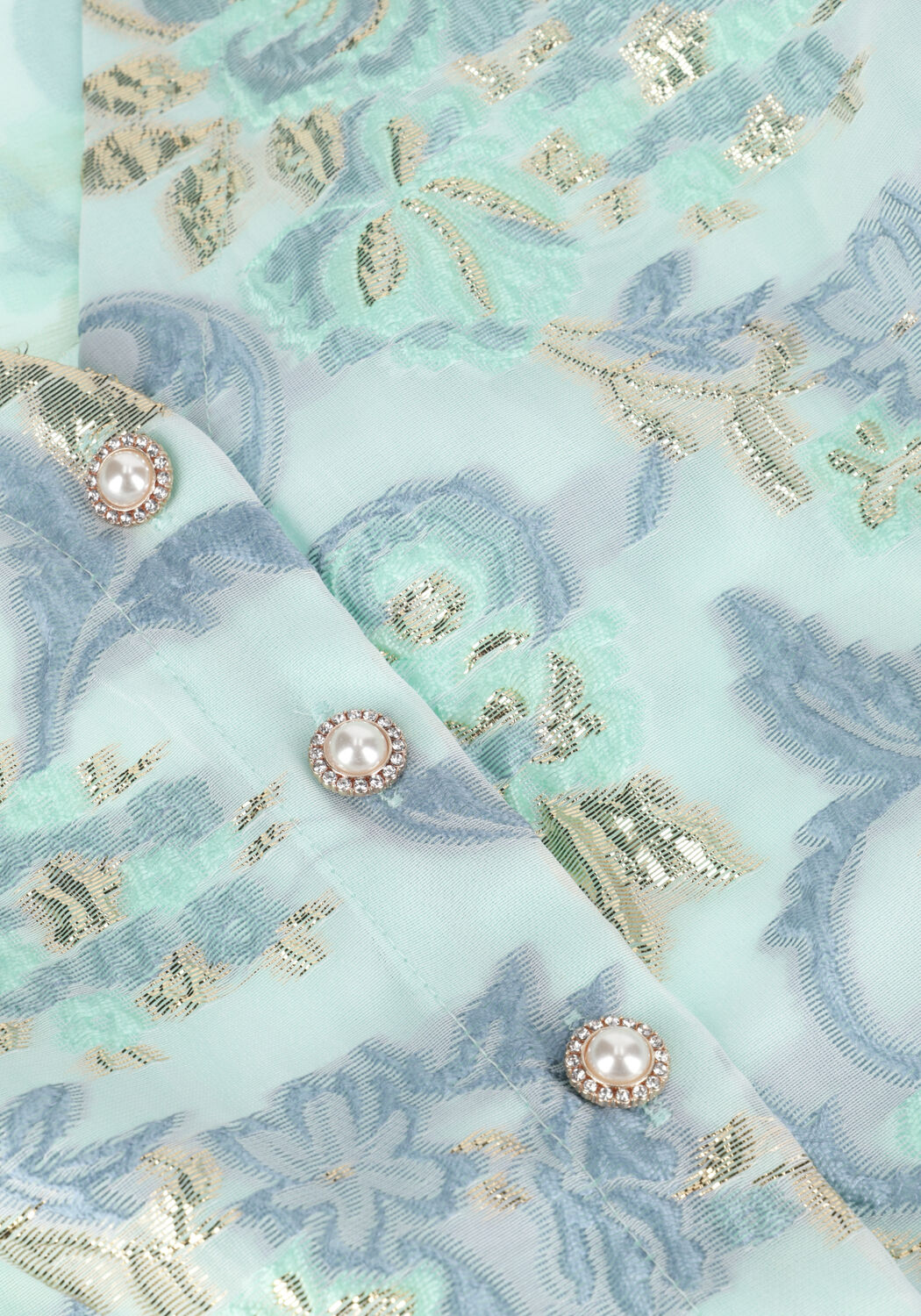 Blauwe HUNKON Blouses COCO TOP - large