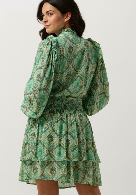Groene JANICE Mini jurk ARI PRINT - large