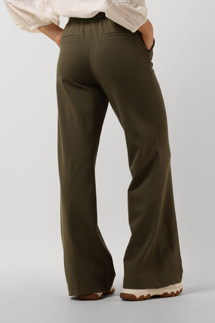 Donkergroene SUMMUM Wijde broek TROUSERS BOOT CUT PUNTO MILANO - large