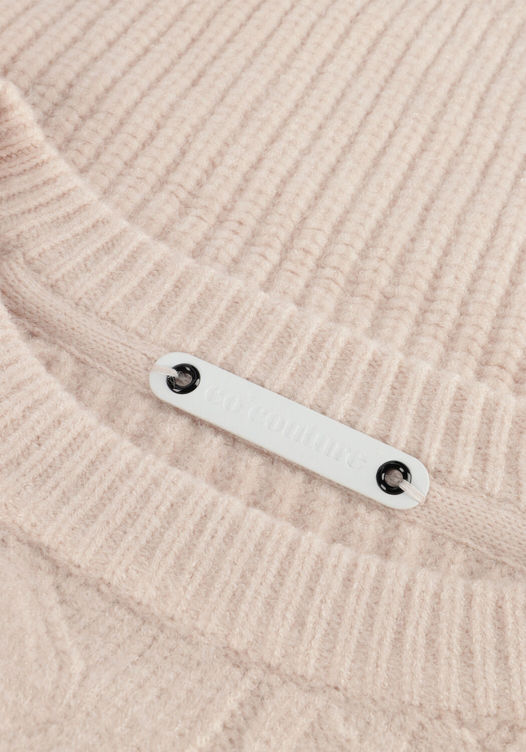 Ecru CO'COUTURE Trui NEW ROW CABLE KNIT - large