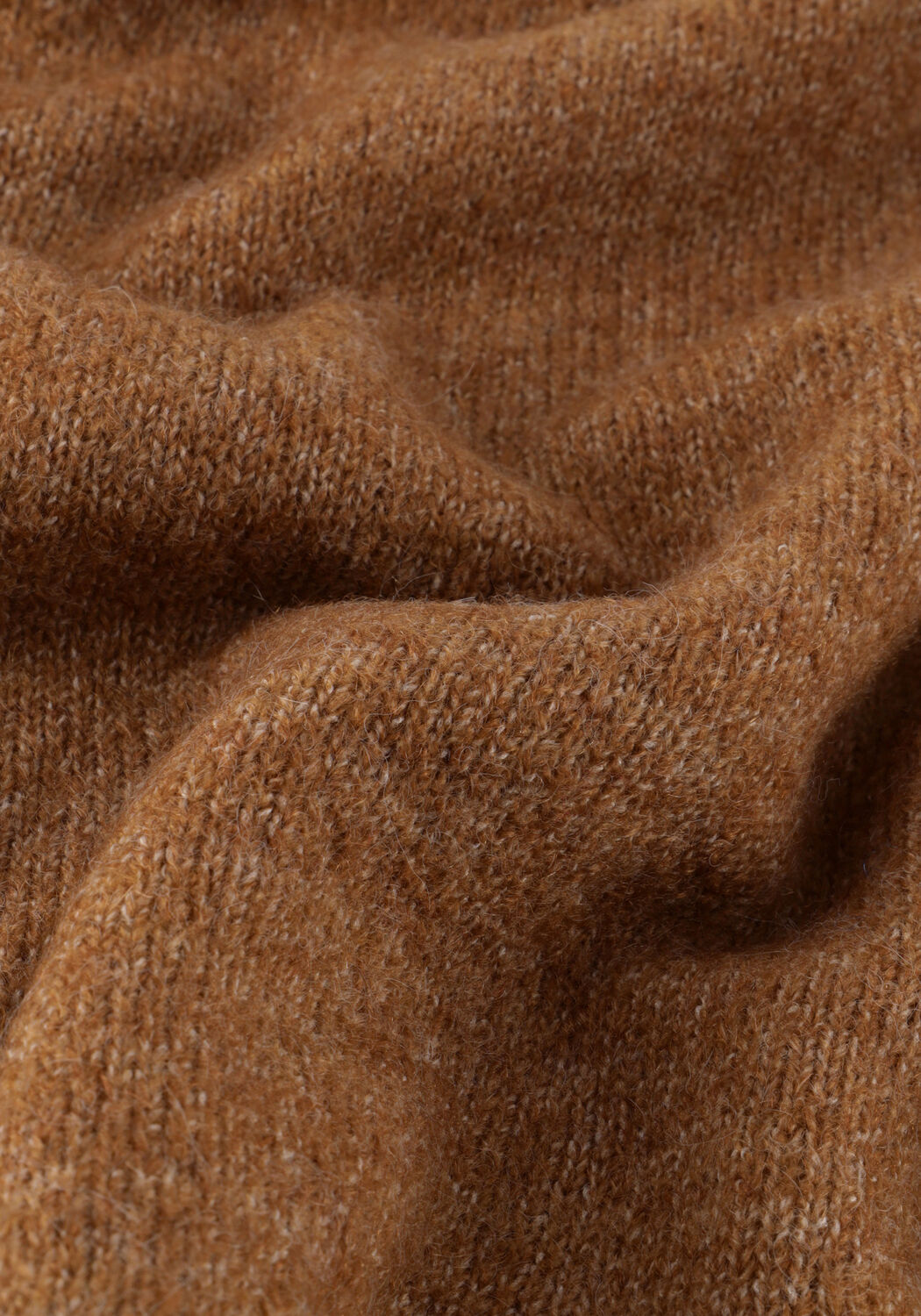 Bruine SELECTED WOMEN Trui SLFRENA LS KNIT O-NECK CAMP - large