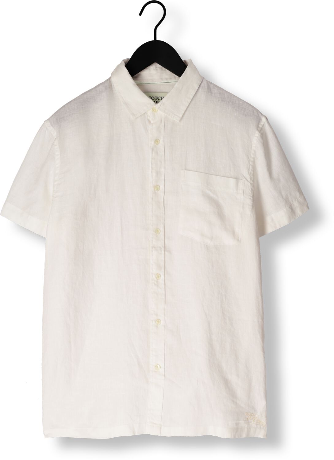 SCOTCH & SODA Heren Overhemden Linen Shirt Ecru