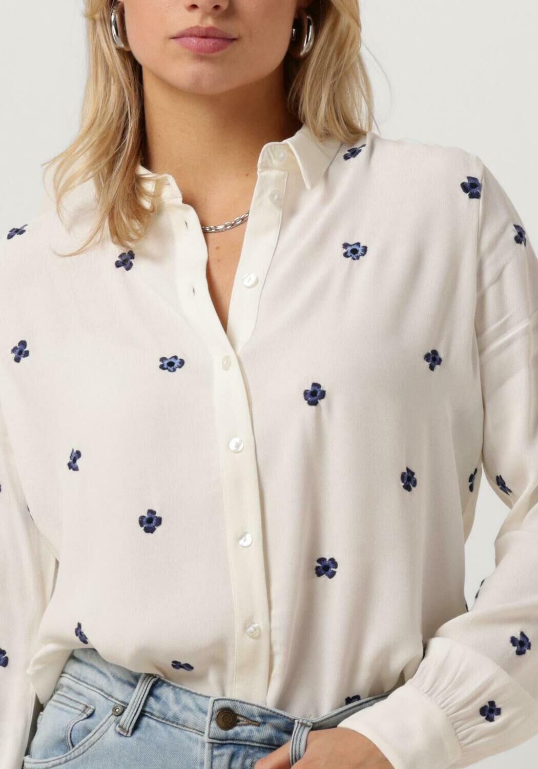 FABIENNE CHAPOT Dames Blouses Lot Embro Blouse Ecru