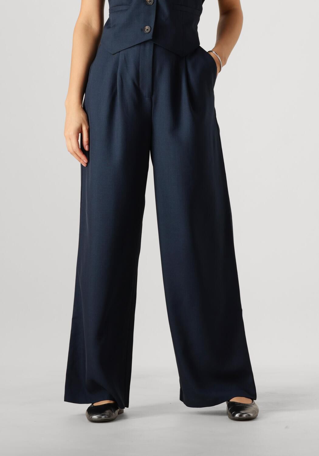 MODSTRÖM Modström Dames Broeken Galemd 2 Wide Pants Donkerblauw