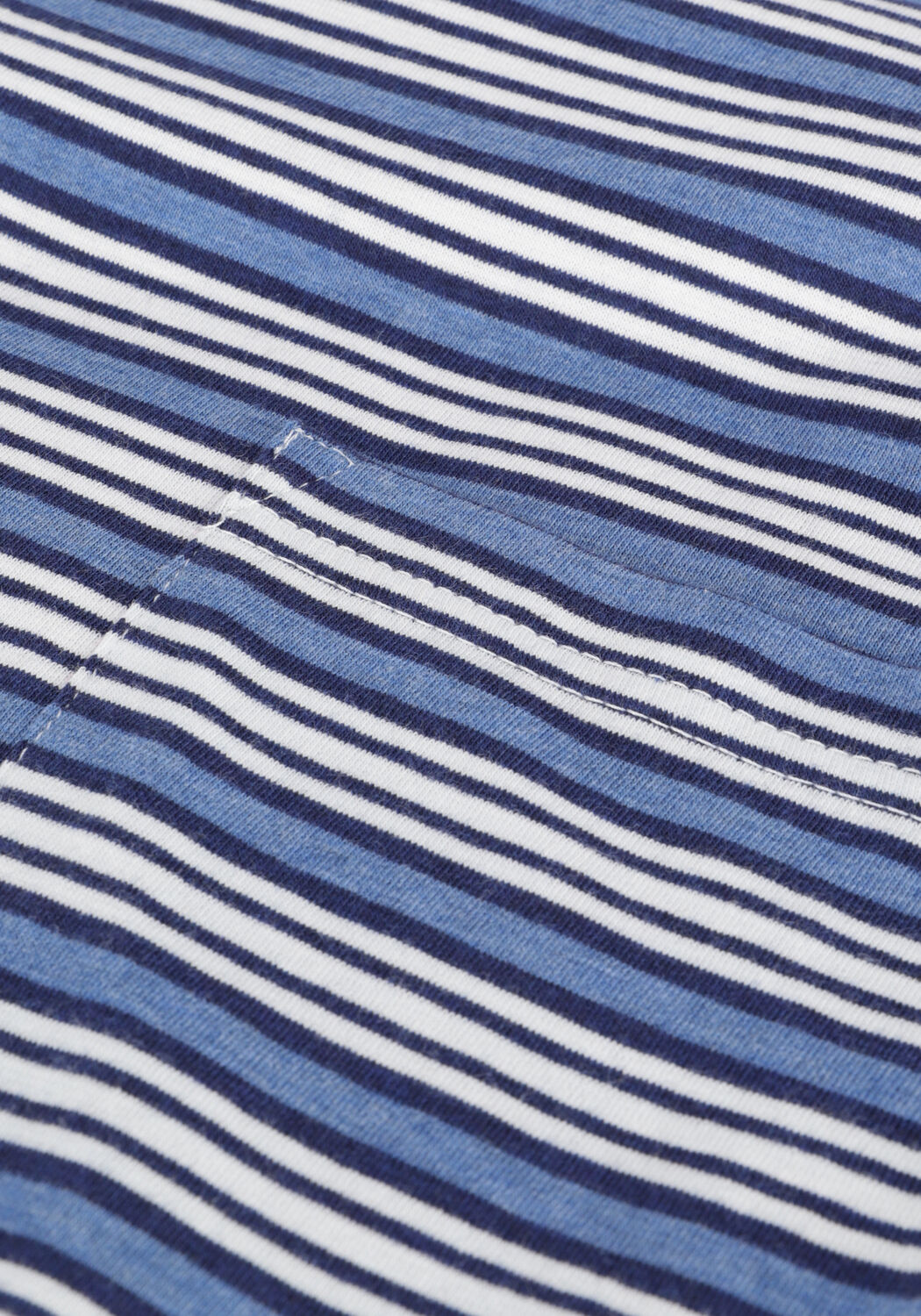 Blauwe ANERKJENDT T-shirt AKKIKKI BLUE STRIPE TEE - large