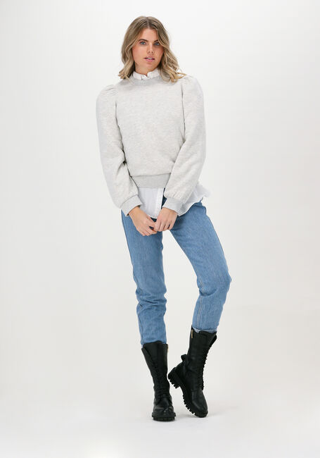Lichtgrijze SECOND FEMALE Sweater CARMELLO SWEAT HOODIE - large