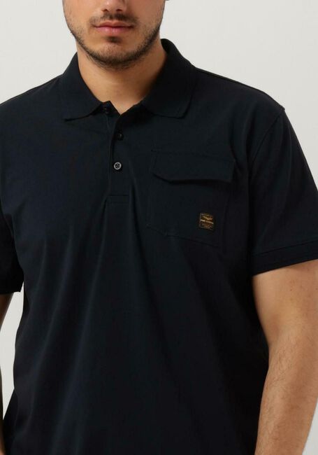 Blauwe PME LEGEND Polo SHORT SLEEVE POLO STRETCH JERSEY - large