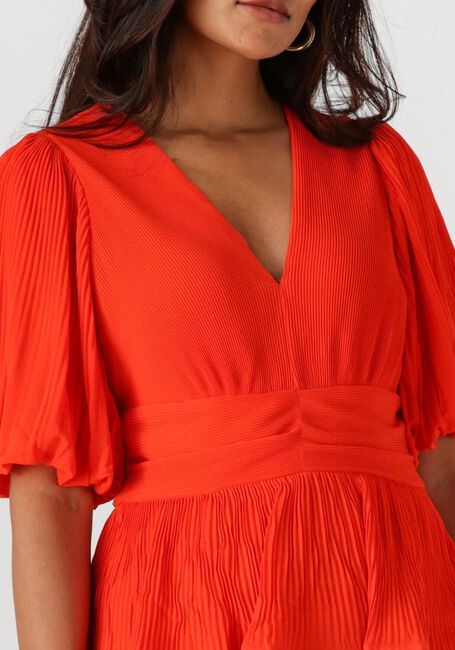 Oranje Y.A.S. Midi jurk YASPLIRA SS DRESS S - large