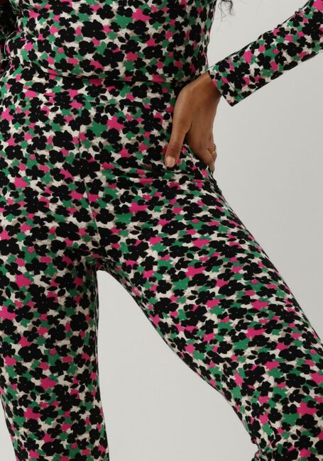 Multi COLOURFUL REBEL Flared broek CUTE FLOWER PEACHED EXTRA FLARE PANTS - large