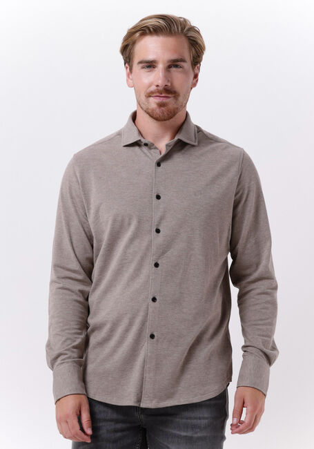 Grijze DSTREZZED Casual overhemd KIRK SHIRT MELANGE PIQUE - large