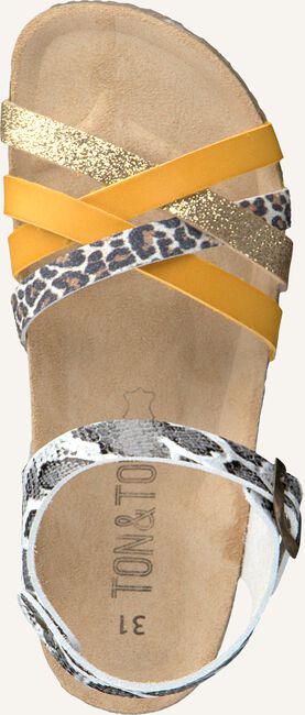 Gele TON & TON Platte sandalen OM10861 Gele TON & TON Platte sandalen OM10861 - large