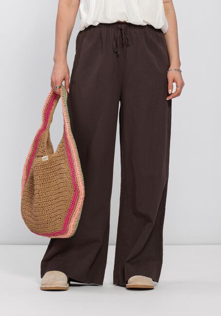 Bruine NEO NOIR Broeken HEIFA LINEN PANTS - large