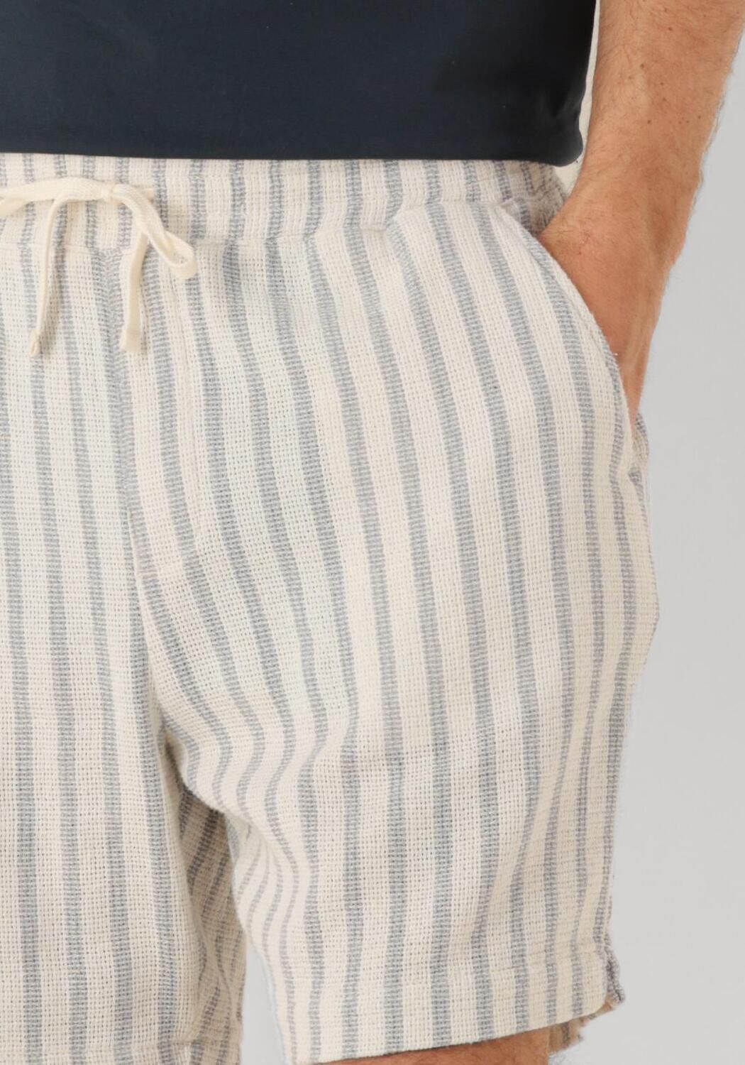 WOODBIRD Heren Broeken Wbbommy Weave Short Ecru
