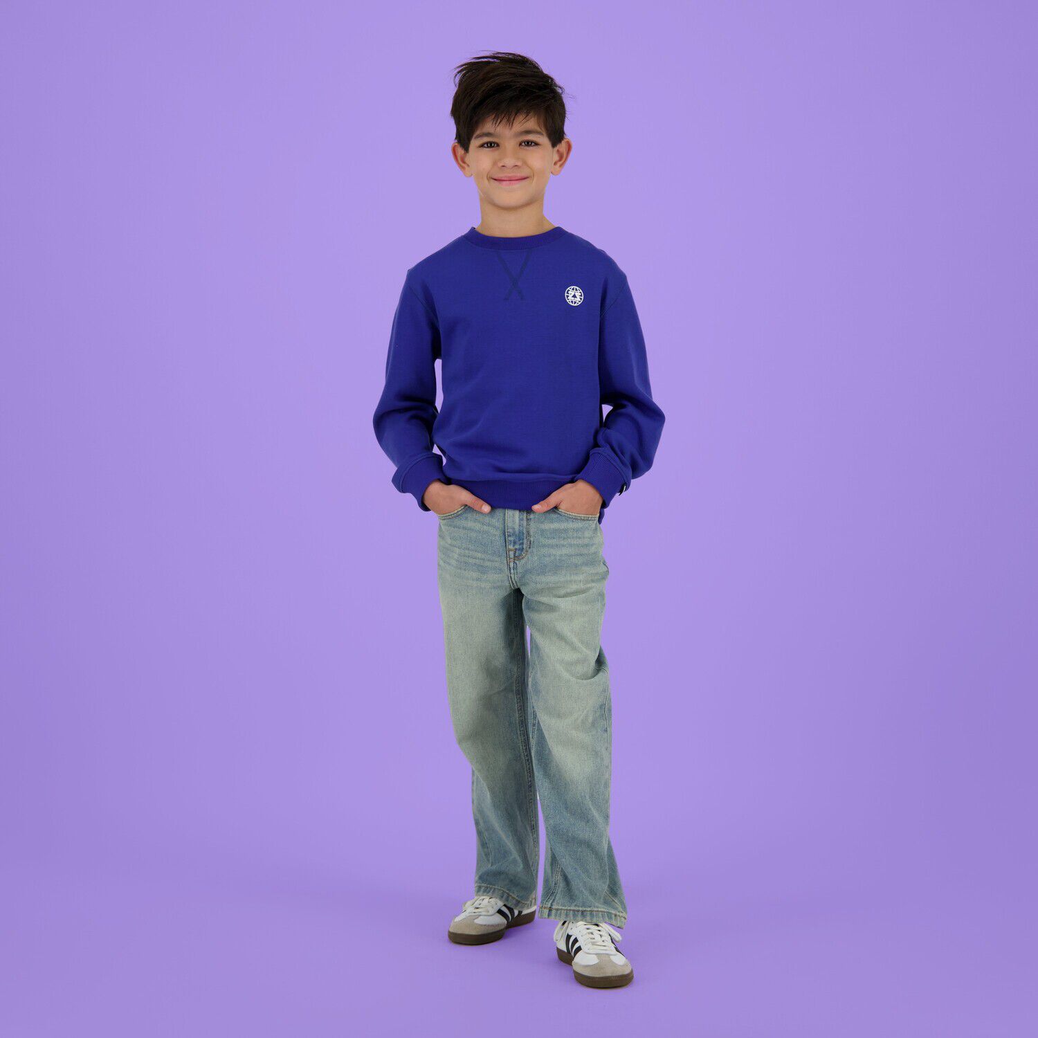 Lichtblauwe RAIZZED Wide jeans HANOI - large