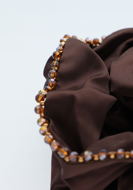 Bruine BECKSONDERGAARD Haaraccessoires LUSTER BEAD SCRUNCHIE - large