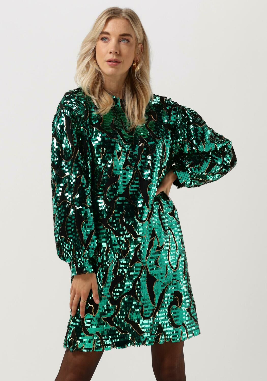 Glitter sales jurk kort
