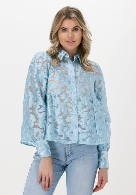 Lichtblauwe HUNKON Blouses 421 FELUCA SHIRT - large