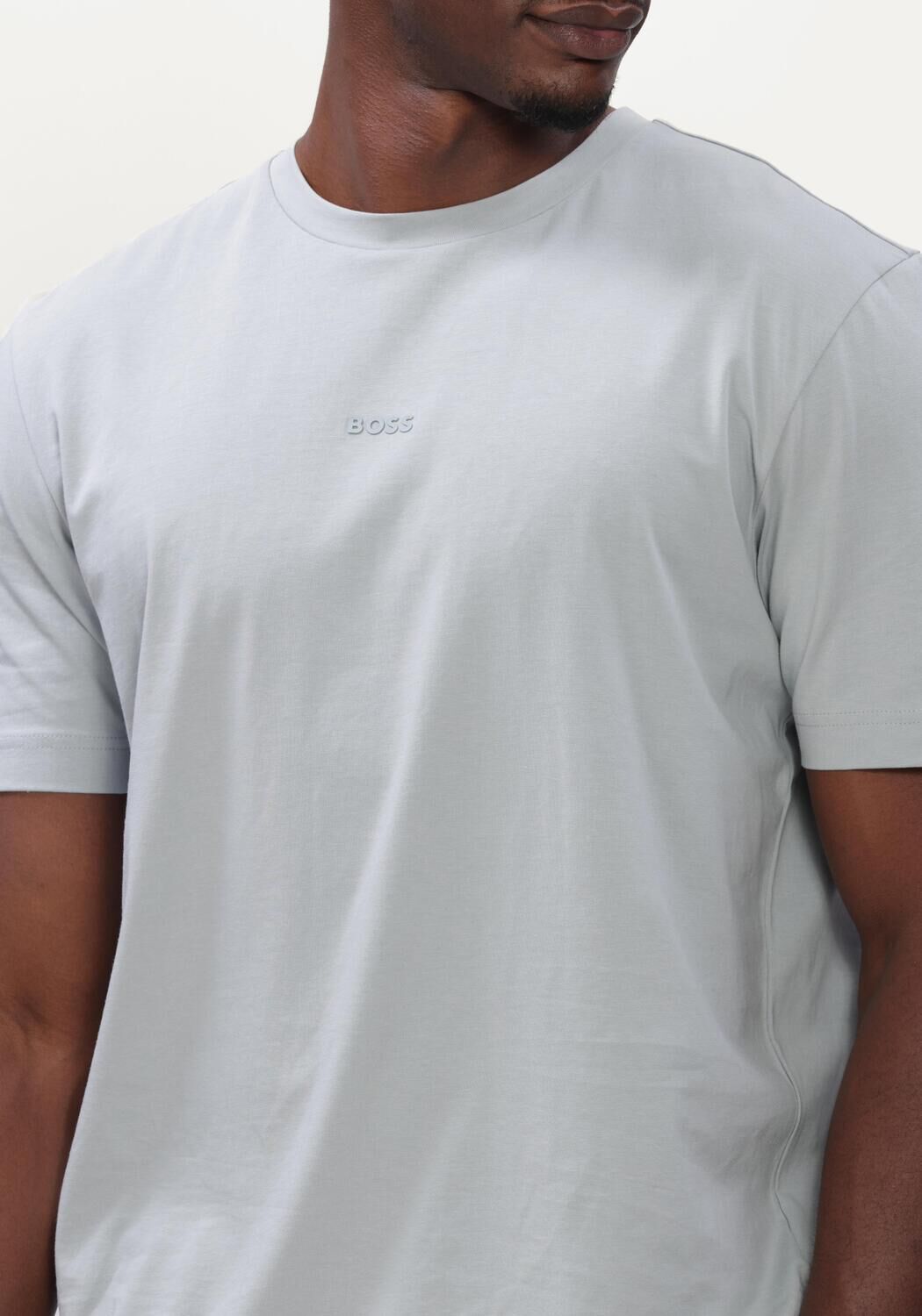 Lichtgrijze BOSS ORANGE Polo TCHUP - large