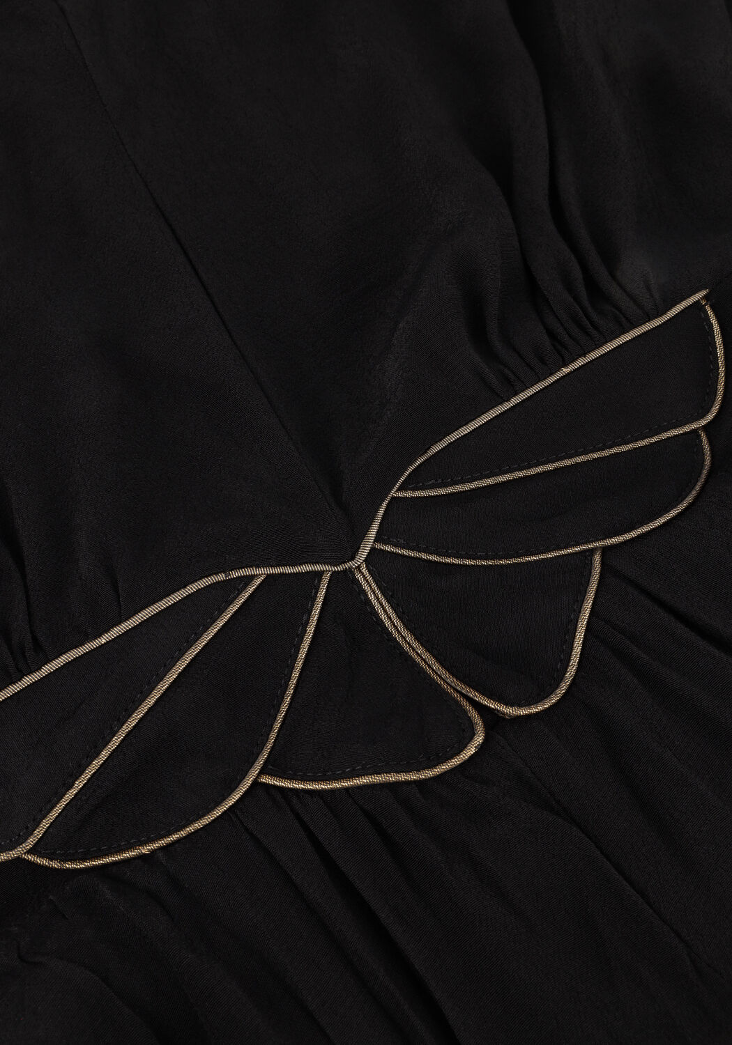 Zwarte LOUIZON Maxi jurk FAYENCE - large