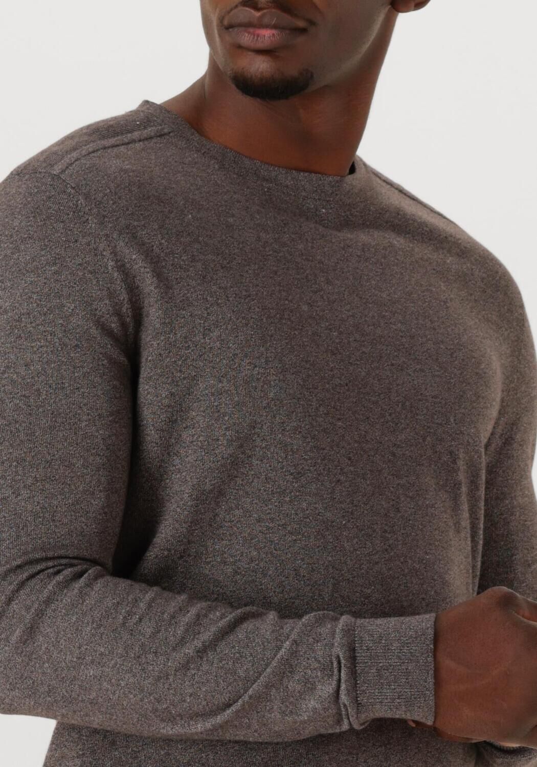 SELECTED HOMME Heren Truien & Vesten Slhberg Crew Neck Noos Grijs