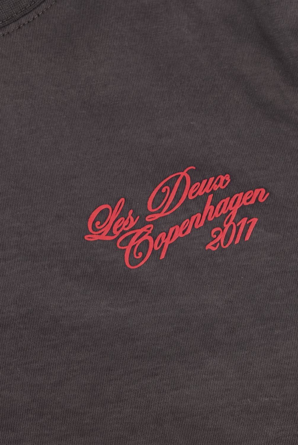Les Deux Jongens Polo's & T-shirts Service Ls T-shirt - Donkergrijs, foto 2